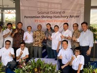 STP opens shrimp hatchery in Indonesia