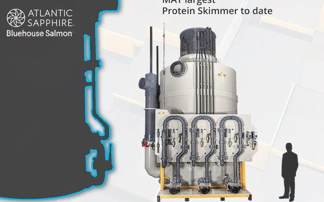 RAS technology supplier to deliver the worlds largest protein skimmers to Atlantic Sapphire
