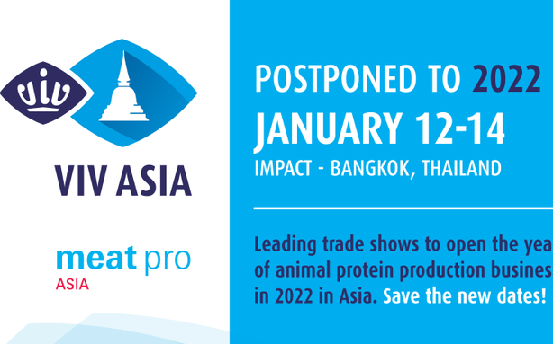 VIV Asia postponed to January 2022
