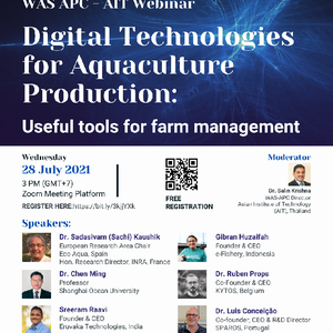 Join WAS-APC webinar on digital aquaculture technologies
