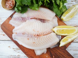 Fresh tilapia fillets