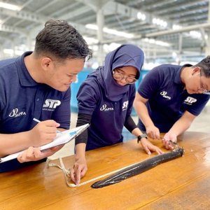 IMage 3 ARC Team checks adult eel