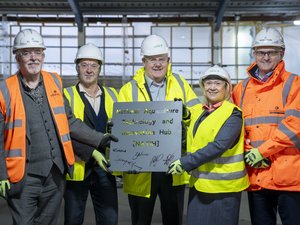 NATIH steel signing. Caption in media release. Please credit University of Stirling