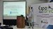 Oscar Hennig presenting at Expo Larva 2025 in Ecuador